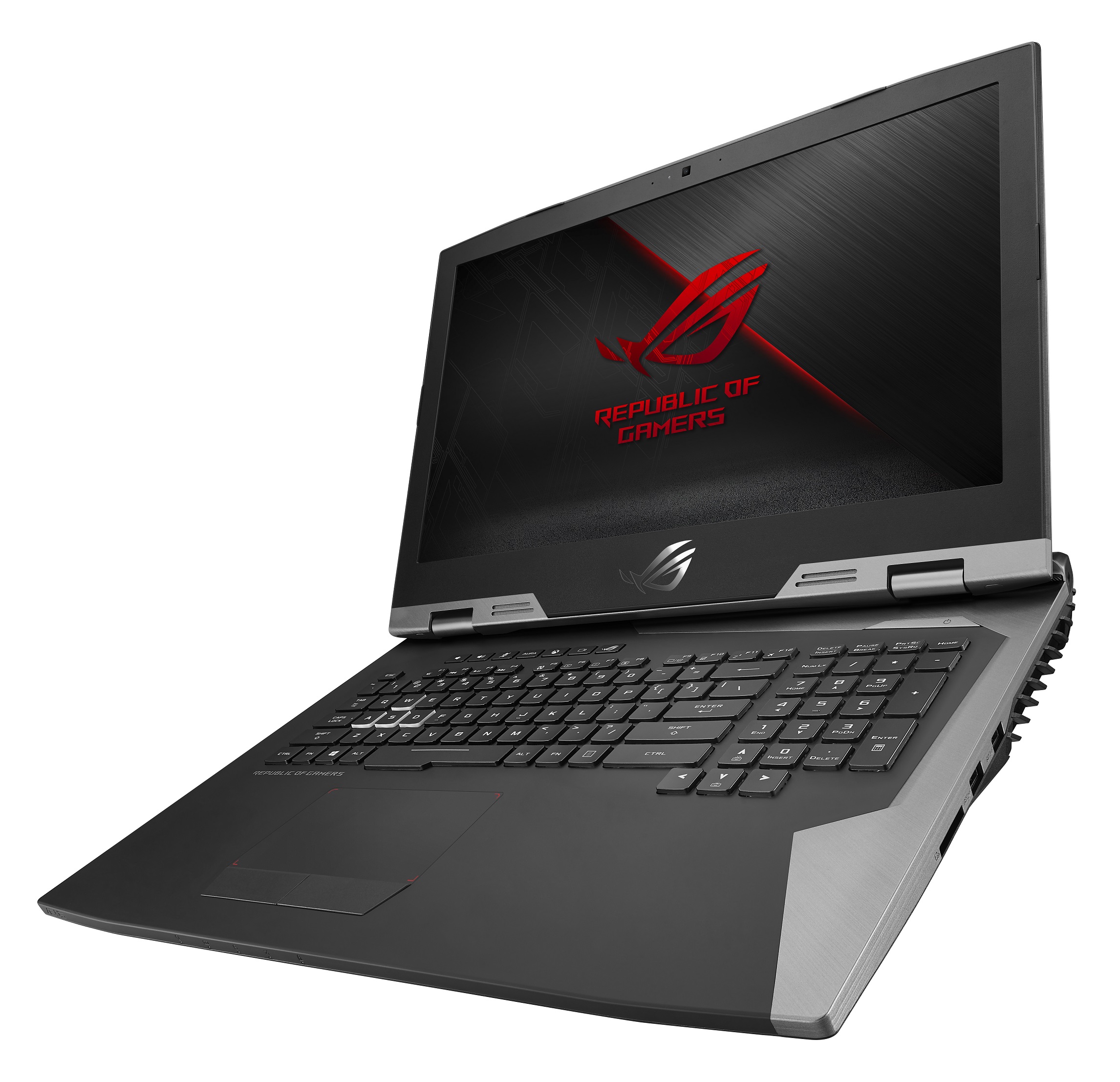 全球首款具備原生144Hz畫面更新率的ROG G703，採用Full HD IPS顯示螢幕，搭配7ms灰階至灰階反應時間與NVIDIA G-SYNC顯示技術，可呈現令人嘆為觀止的視覺感官。